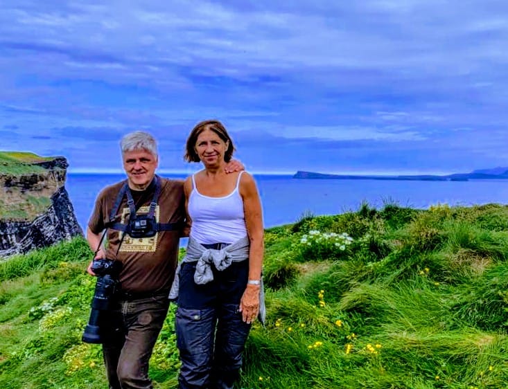 Vigga og BJ í Drangey